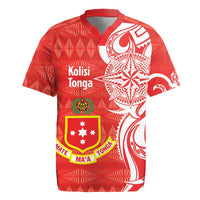 Personalised Kolisi Tonga Rugby Jersey Mate Maa Tonga Ngatu Pattern - Polynesian Pride