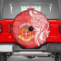 Personalised Kolisi Tonga Spare Tire Cover Mate Maa Tonga Ngatu Pattern LT14 - Polynesian Pride