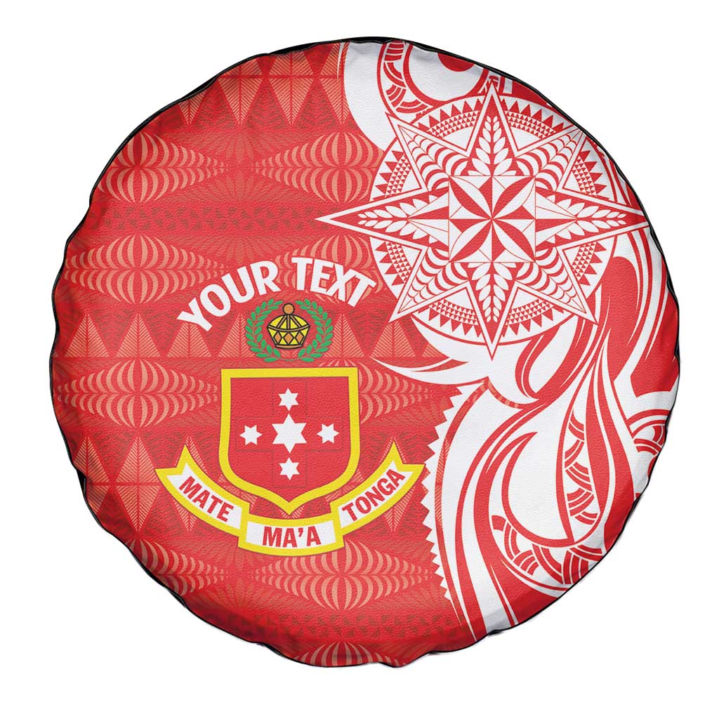 Personalised Kolisi Tonga Spare Tire Cover Mate Maa Tonga Ngatu Pattern LT14 - Polynesian Pride