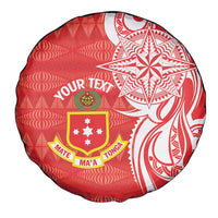 Personalised Kolisi Tonga Spare Tire Cover Mate Maa Tonga Ngatu Pattern LT14 - Polynesian Pride