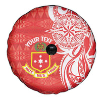 Personalised Kolisi Tonga Spare Tire Cover Mate Maa Tonga Ngatu Pattern LT14 - Polynesian Pride