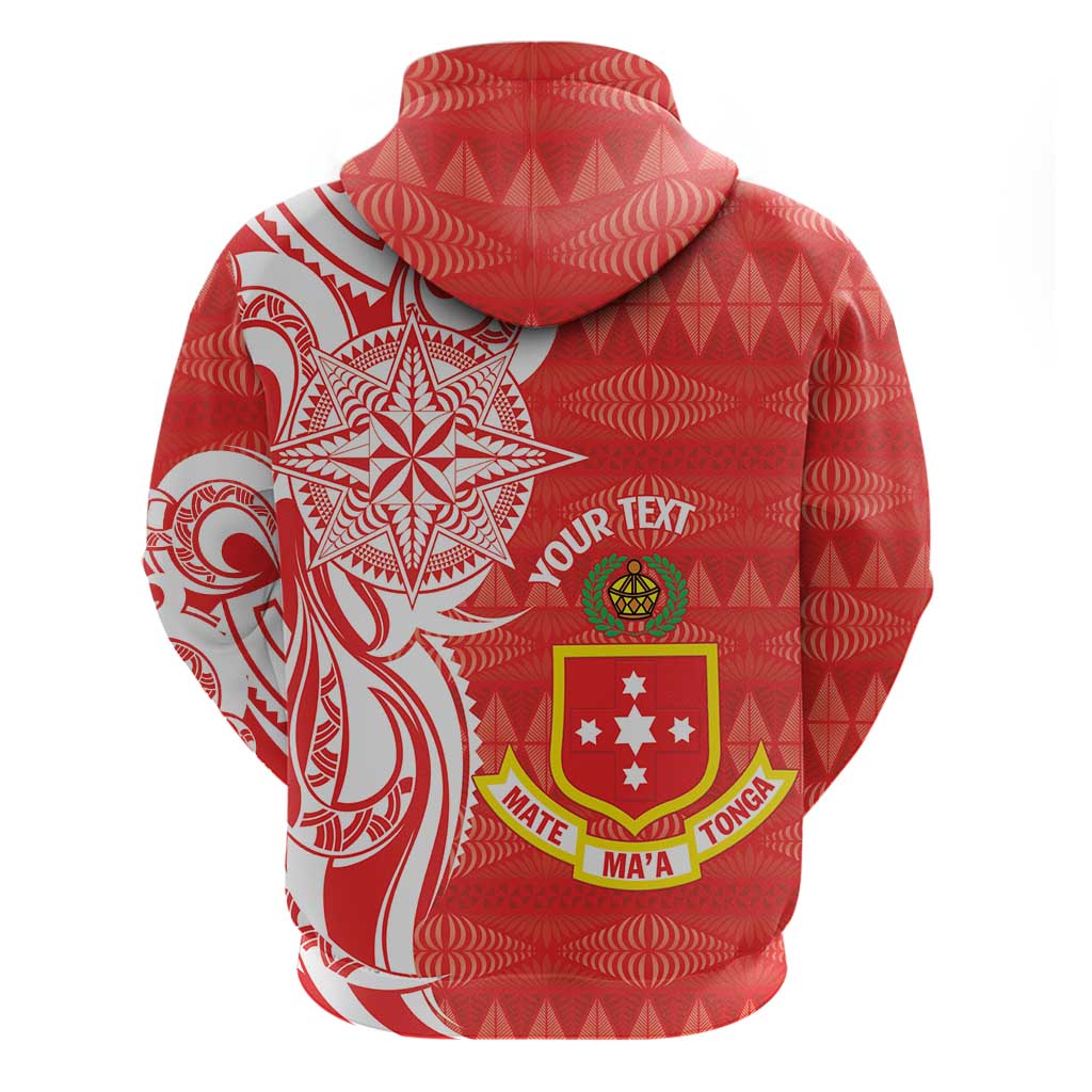 Personalised Kolisi Tonga Zip Hoodie Mate Maa Tonga Ngatu Pattern LT14 - Polynesian Pride