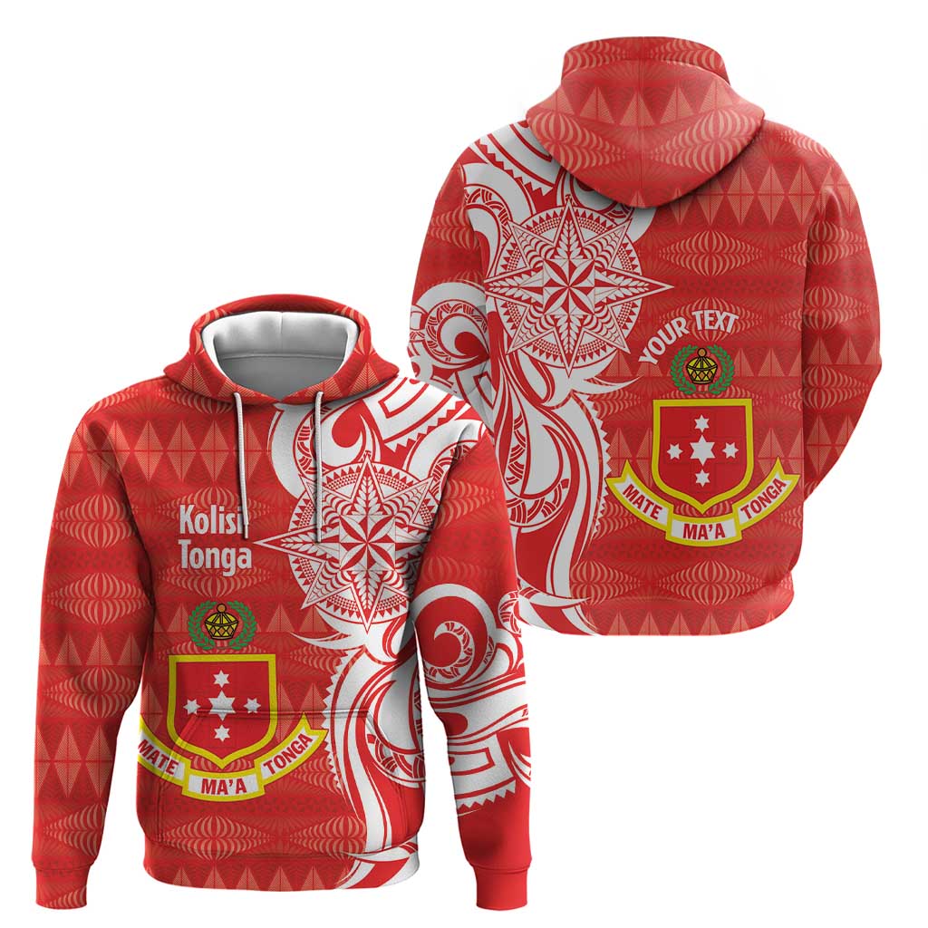 Personalised Kolisi Tonga Zip Hoodie Mate Maa Tonga Ngatu Pattern LT14 - Polynesian Pride