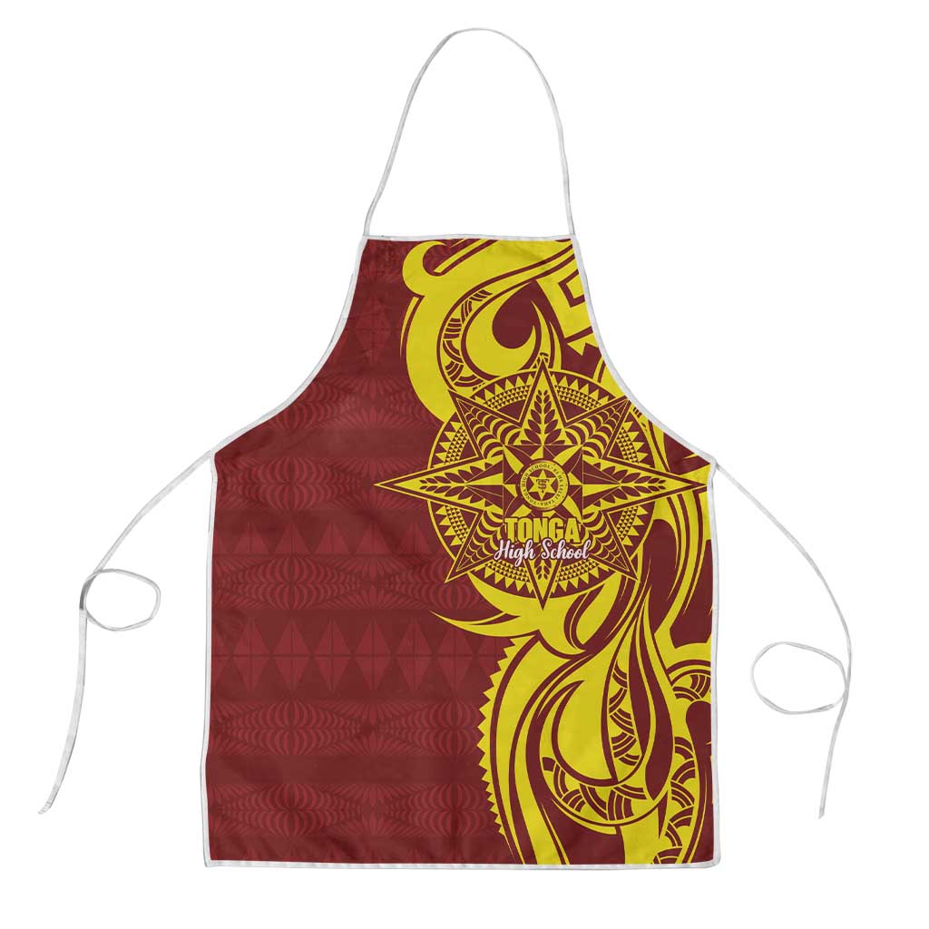 Personalised Tonga High School Apron THS Tongan Ngatu Pattern - Polynesian Pride