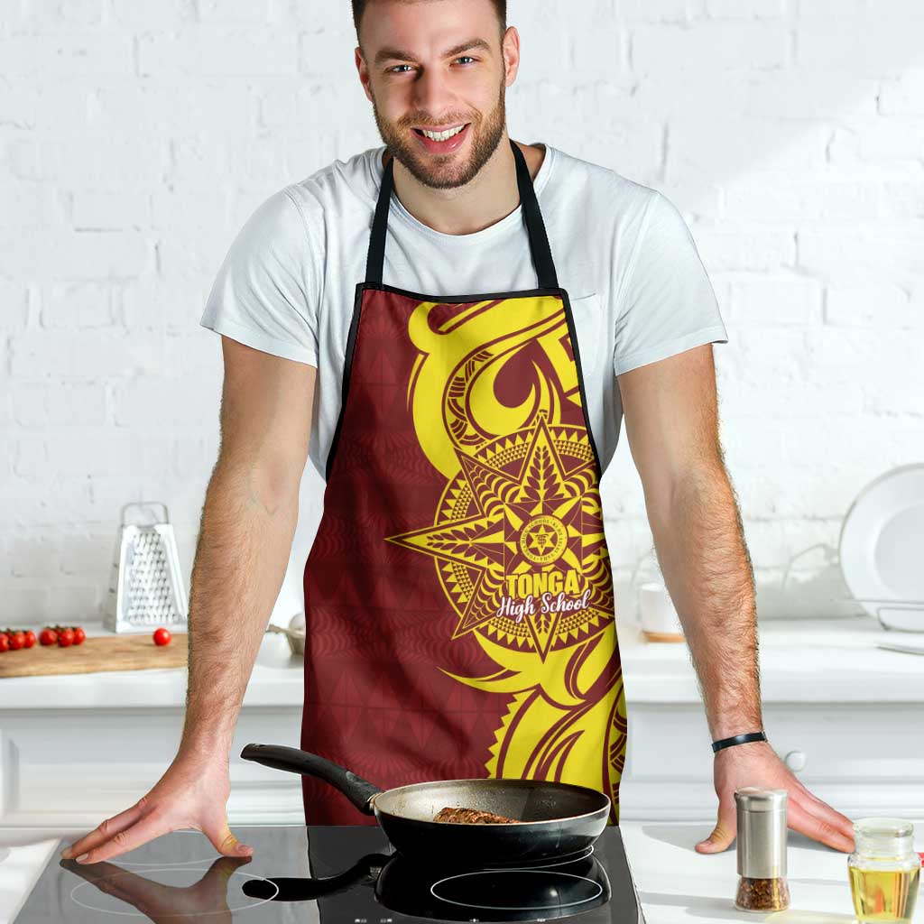 Personalised Tonga High School Apron THS Tongan Ngatu Pattern - Polynesian Pride