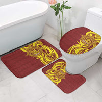 Personalised Tonga High School Bathroom Set THS Tongan Ngatu Pattern - Polynesian Pride