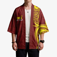 Personalised Tonga High School Kimono THS Tongan Ngatu Pattern - Polynesian Pride