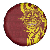 Personalised Tonga High School Spare Tire Cover THS Tongan Ngatu Pattern - Polynesian Pride
