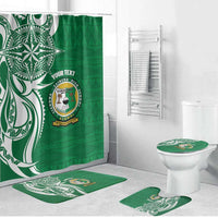 Personalised Liahona - Saineha High School Bathroom Set Tongan Ngatu Pattern - Polynesian Pride