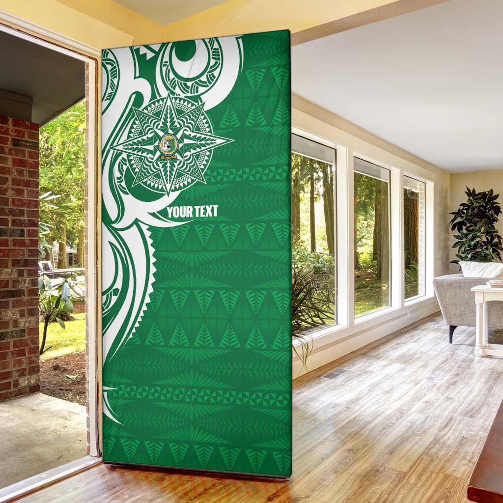 Personalised Liahona - Saineha High School Door Cover Tongan Ngatu Pattern - Polynesian Pride