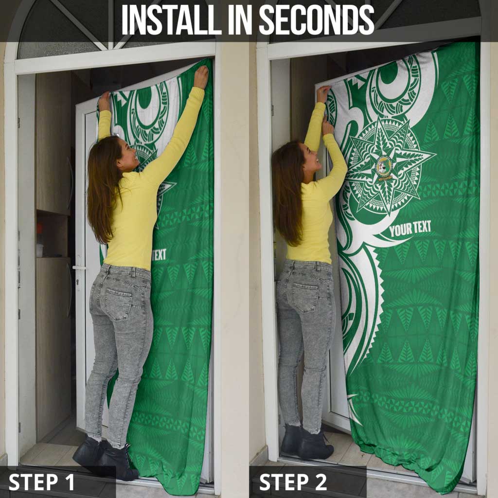 Personalised Liahona - Saineha High School Door Cover Tongan Ngatu Pattern - Polynesian Pride