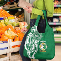 Personalised Liahona - Saineha High School Grocery Bag Tongan Ngatu Pattern - Polynesian Pride