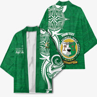 Personalised Liahona - Saineha High School Kimono Tongan Ngatu Pattern - Polynesian Pride