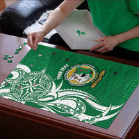 Personalised Liahona - Saineha High School Puzzle Tongan Ngatu Pattern - Polynesian Pride