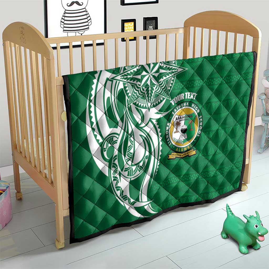 Personalised Liahona - Saineha High School Quilt Tongan Ngatu Pattern - Polynesian Pride