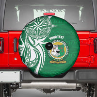 Personalised Liahona - Saineha High School Spare Tire Cover Tongan Ngatu Pattern - Polynesian Pride