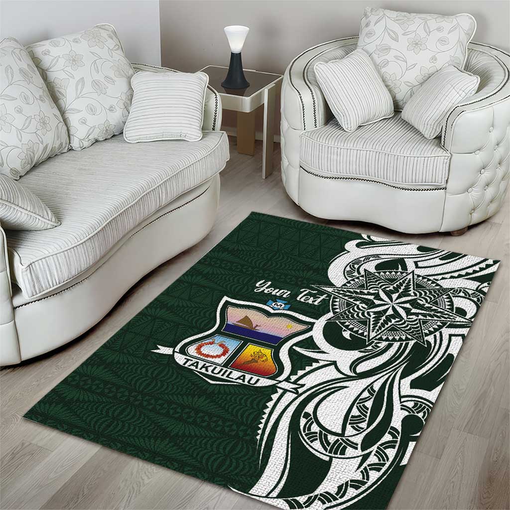 Personalised Tonga Takuilau College Area Rug Est 1975 Tongan Ngatu Pattern - Polynesian Pride
