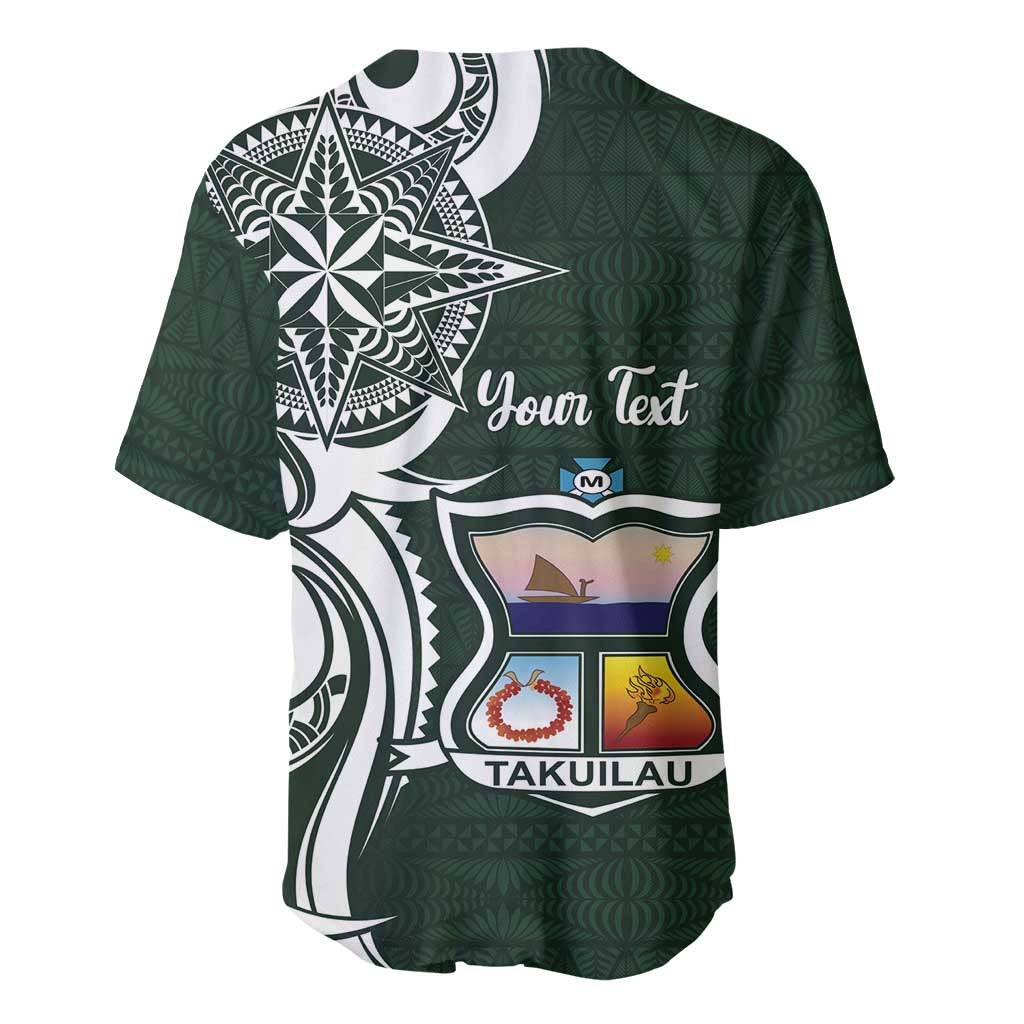 Personalised Tonga Takuilau College Baseball Jersey Est 1975 Tongan Ngatu Pattern - Polynesian Pride