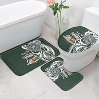 Personalised Tonga Takuilau College Bathroom Set Est 1975 Tongan Ngatu Pattern - Polynesian Pride