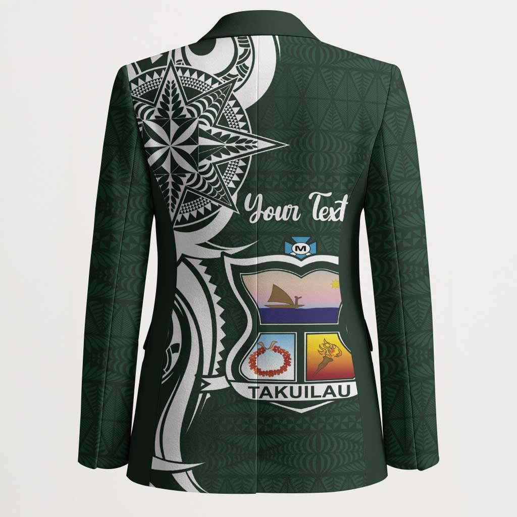 Personalised Tonga Takuilau College Blazer Est 1975 Tongan Ngatu Pattern - Polynesian Pride