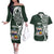 Personalised Tonga Takuilau College Couples Matching Off The Shoulder Long Sleeve Dress and Hawaiian Shirt Est 1975 Tongan Ngatu Pattern - Polynesian Pride