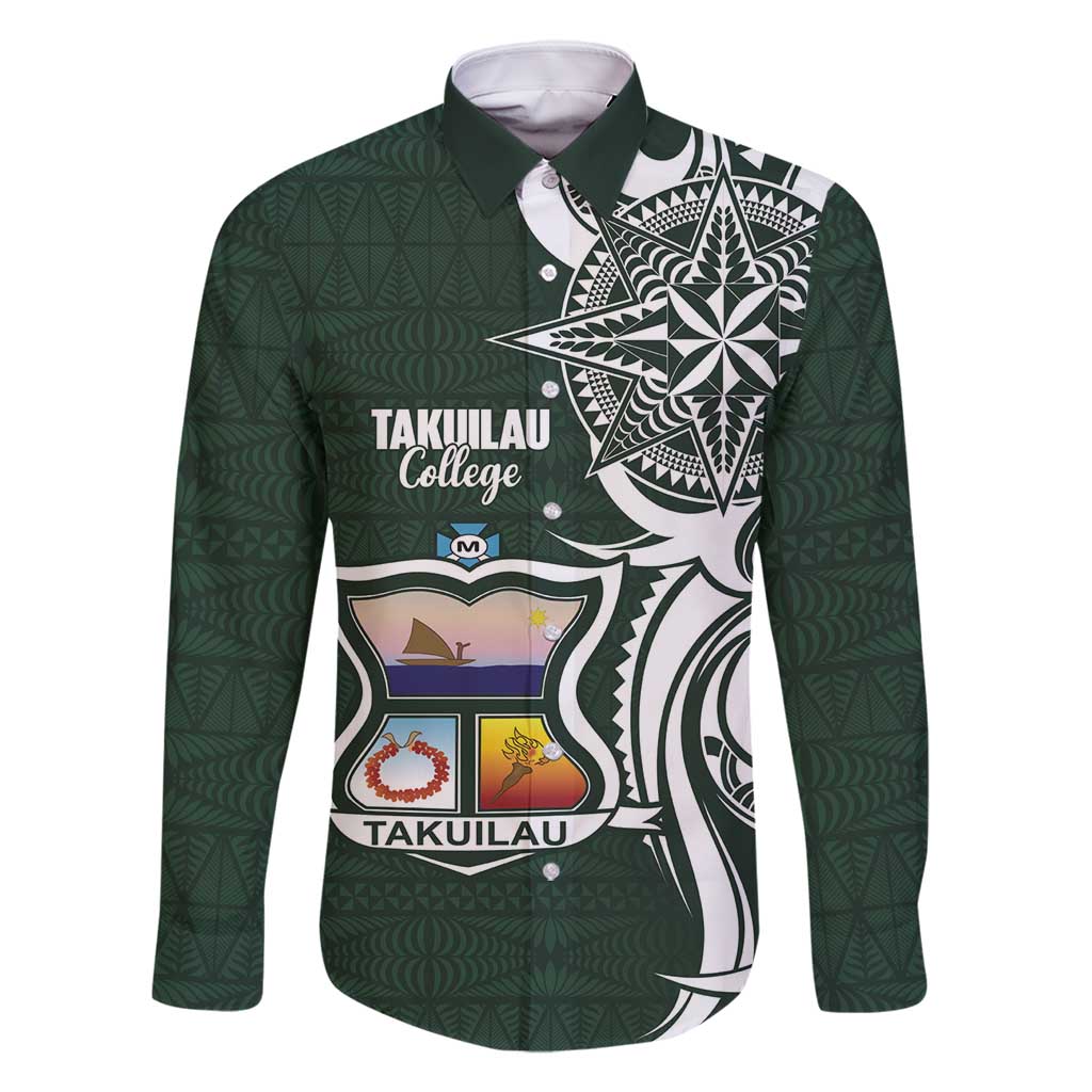 Personalised Tonga Takuilau College Family Matching Off Shoulder Short Dress and Hawaiian Shirt Est 1975 Tongan Ngatu Pattern - Polynesian Pride
