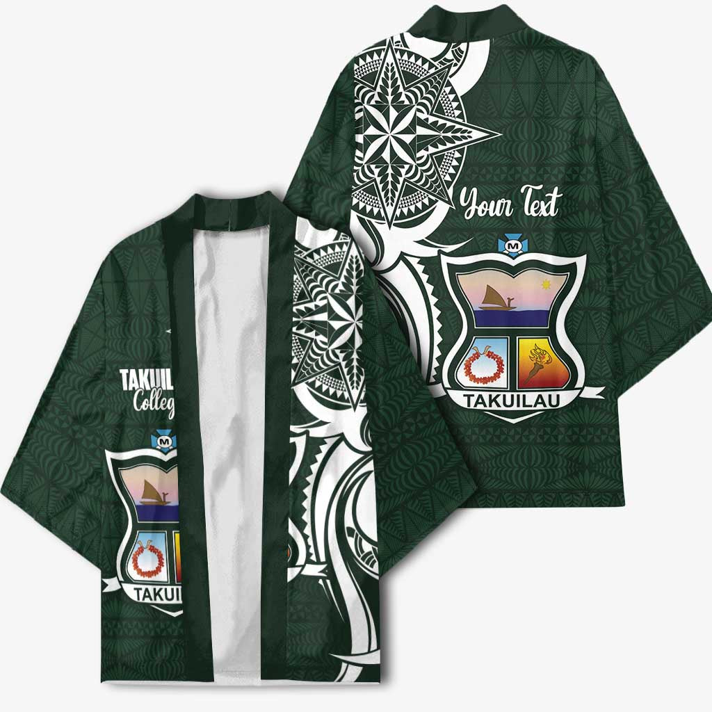 Personalised Tonga Takuilau College Kimono Est 1975 Tongan Ngatu Pattern - Polynesian Pride
