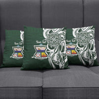 Personalised Tonga Takuilau College Pillow Cover Est 1975 Tongan Ngatu Pattern - Polynesian Pride