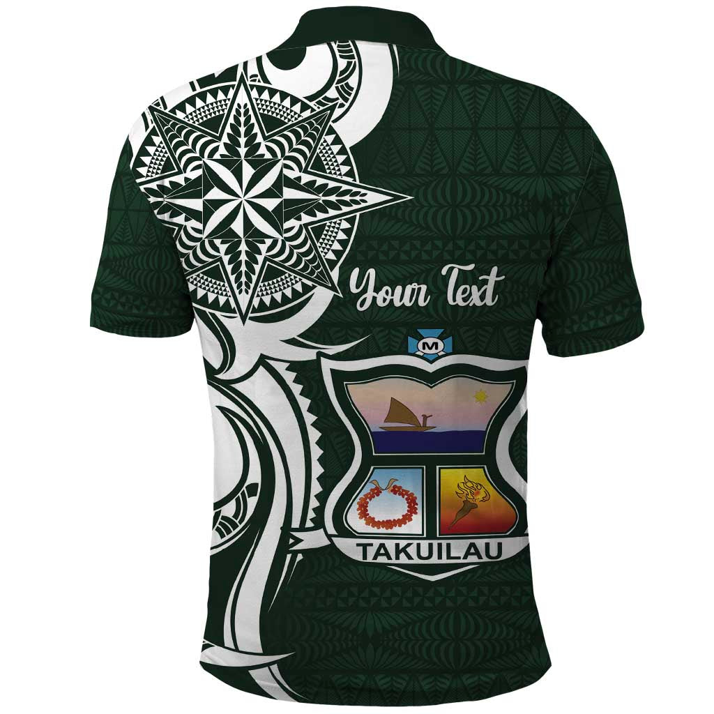 Personalised Tonga Takuilau College Polo Shirt Est 1975 Tongan Ngatu Pattern - Polynesian Pride