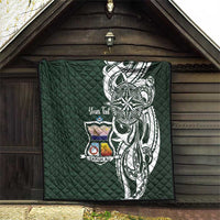 Personalised Tonga Takuilau College Quilt Est 1975 Tongan Ngatu Pattern - Polynesian Pride