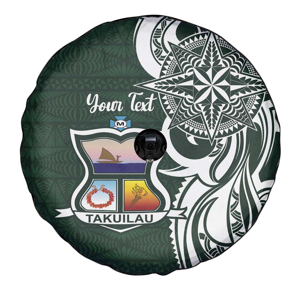 Personalised Tonga Takuilau College Spare Tire Cover Est 1975 Tongan Ngatu Pattern - Polynesian Pride
