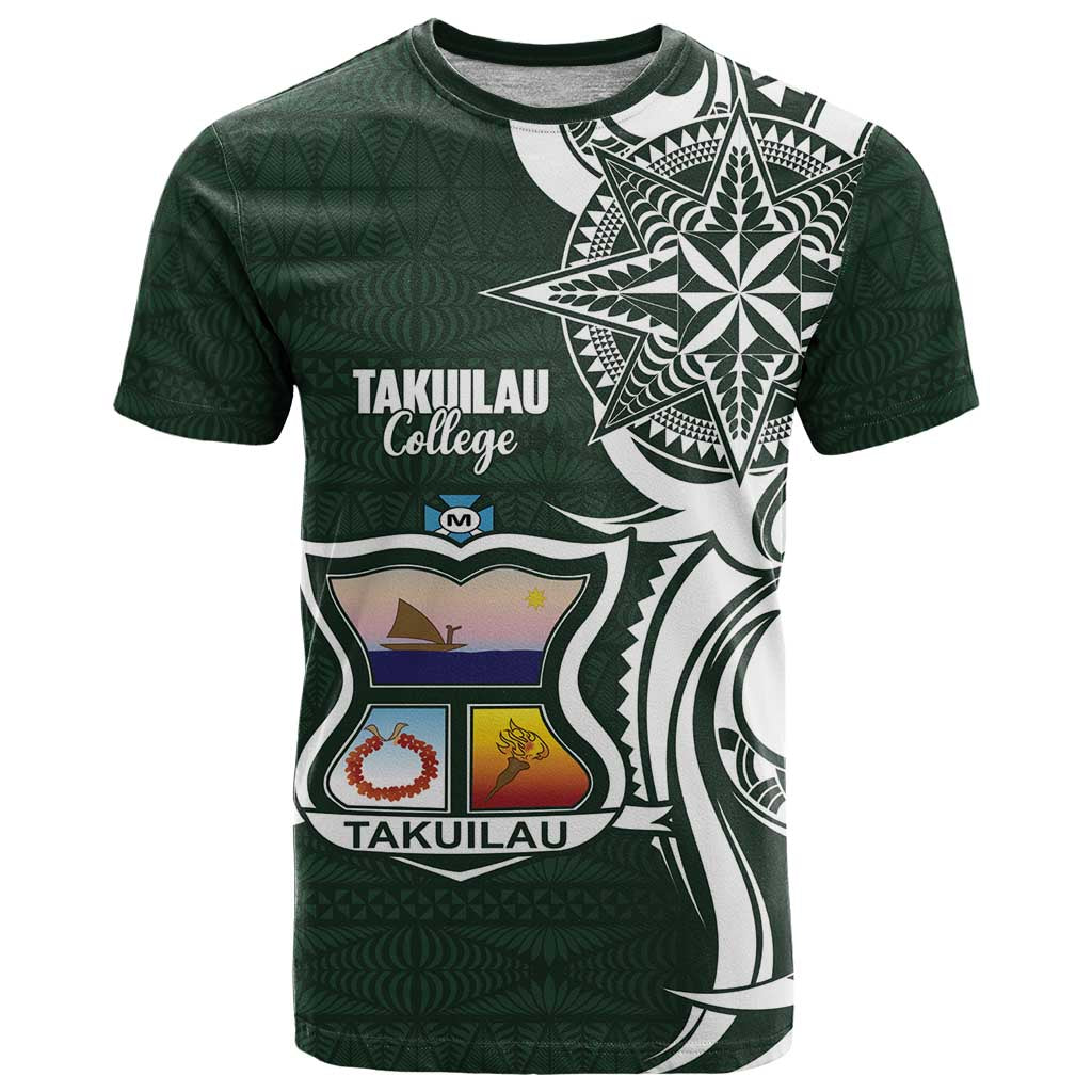 Personalised Tonga Takuilau College T Shirt Est 1975 Tongan Ngatu Pattern - Polynesian Pride