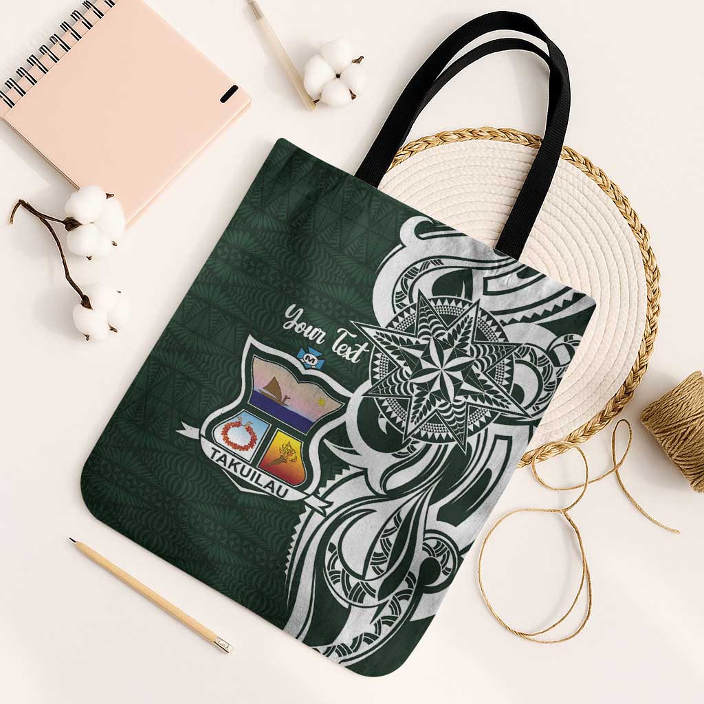 Personalised Tonga Takuilau College Tote Bag Est 1975 Tongan Ngatu Pattern - Polynesian Pride