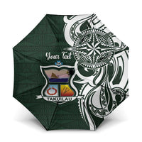 Personalised Tonga Takuilau College Umbrella Est 1975 Tongan Ngatu Pattern - Polynesian Pride