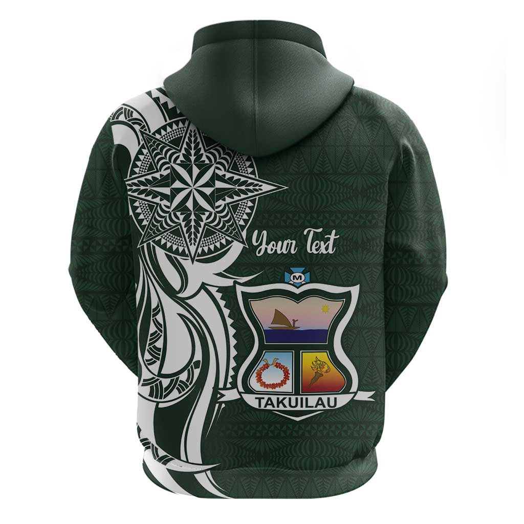 Personalised Tonga Takuilau College Zip Hoodie Est 1975 Tongan Ngatu Pattern - Polynesian Pride