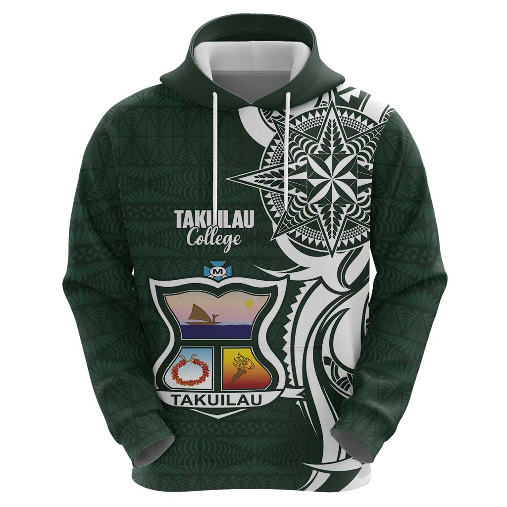 Personalised Tonga Takuilau College Zip Hoodie Est 1975 Tongan Ngatu Pattern - Polynesian Pride