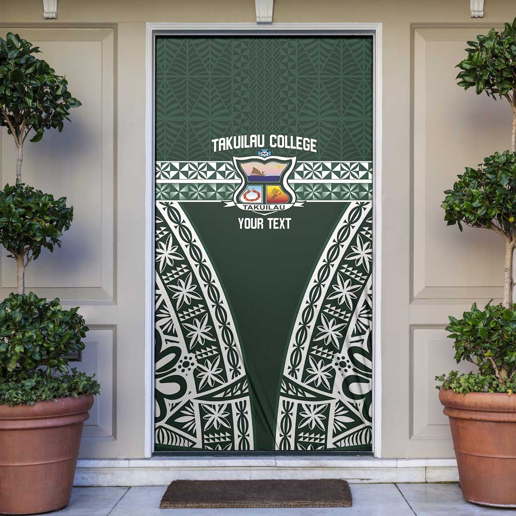 Personalised Tonga Takuilau College Door Cover 50th Anniversary Ngatu Kupesi - Polynesian Pride