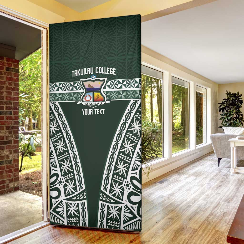 Personalised Tonga Takuilau College Door Cover 50th Anniversary Ngatu Kupesi - Polynesian Pride