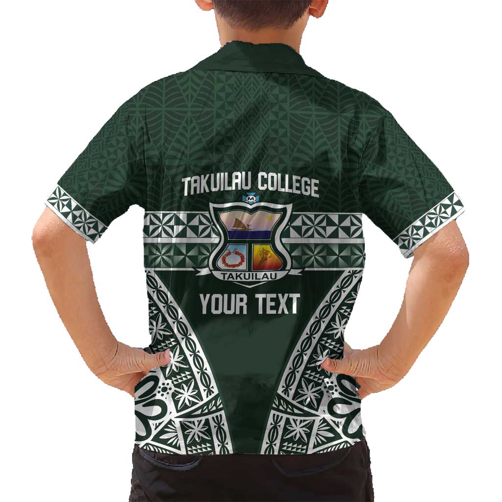 Personalised Tonga Takuilau College Family Matching Long Sleeve Bodycon Dress and Hawaiian Shirt 50th Anniversary Ngatu Kupesi - Polynesian Pride