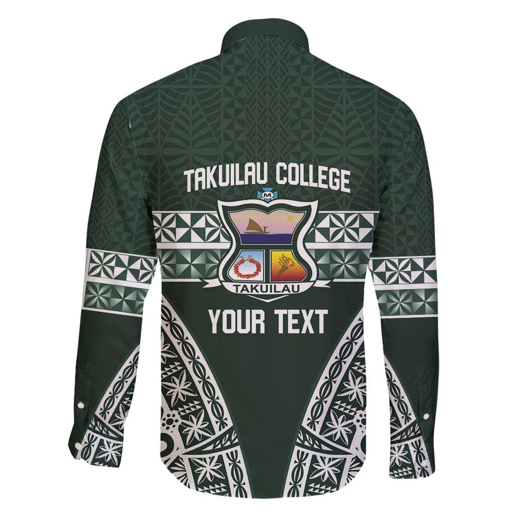 Personalised Tonga Takuilau College Family Matching Off Shoulder Maxi Dress and Hawaiian Shirt 50th Anniversary Ngatu Kupesi LT14 - Polynesian Pride