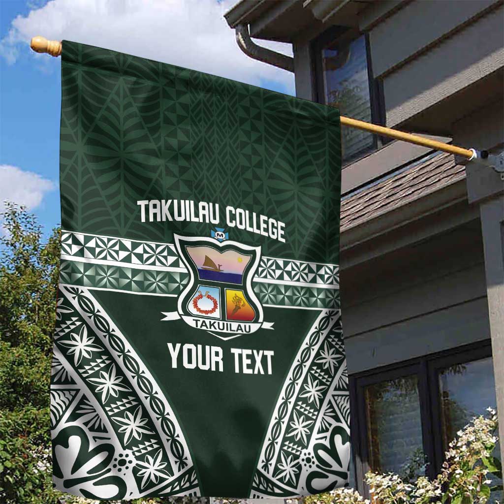 Personalised Tonga Takuilau College Garden Flag 50th Anniversary Ngatu Kupesi - Polynesian Pride