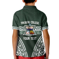 Personalised Tonga Takuilau College Kid Polo Shirt 50th Anniversary Ngatu Kupesi - Polynesian Pride