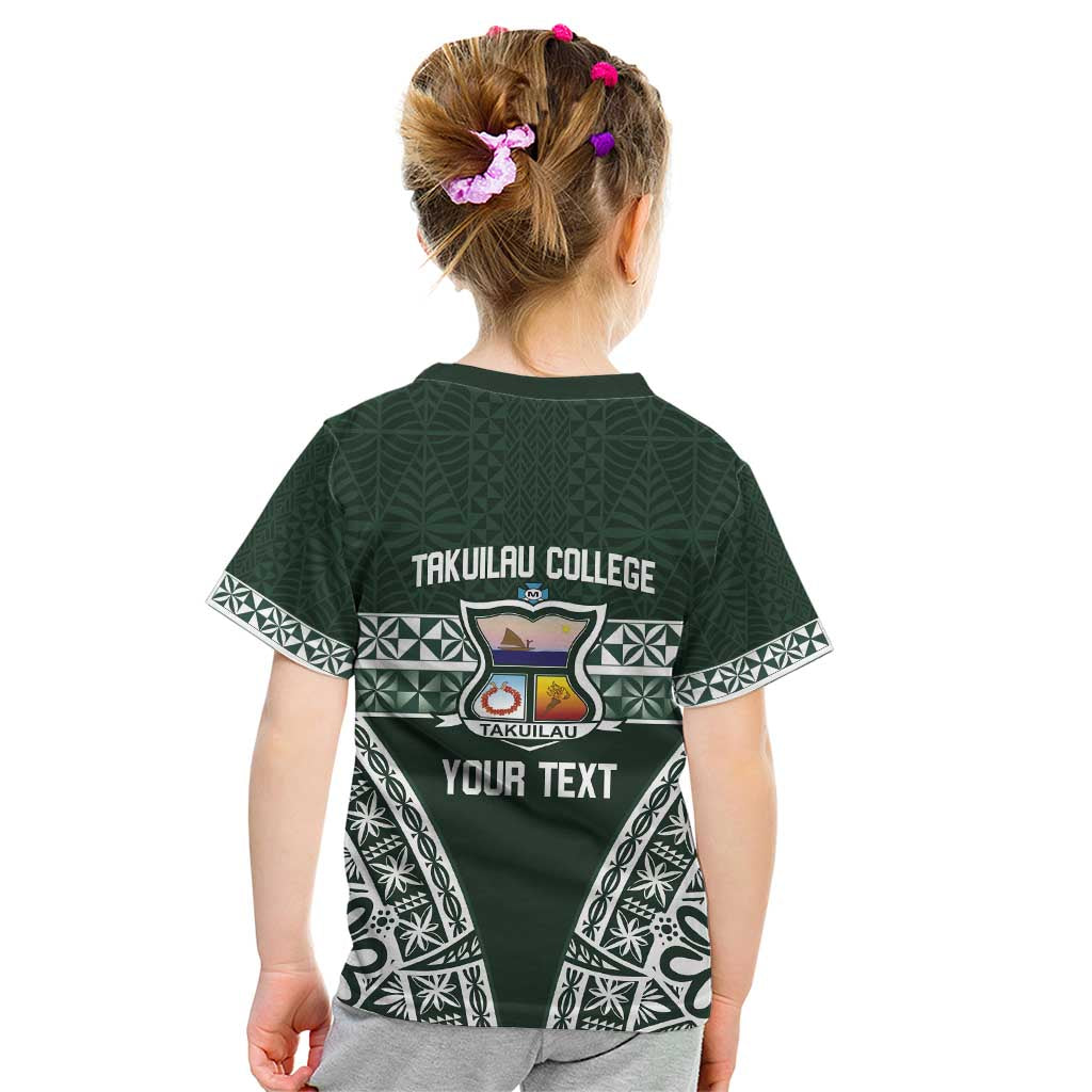 Personalised Tonga Takuilau College Kid T Shirt 50th Anniversary Ngatu Kupesi - Polynesian Pride