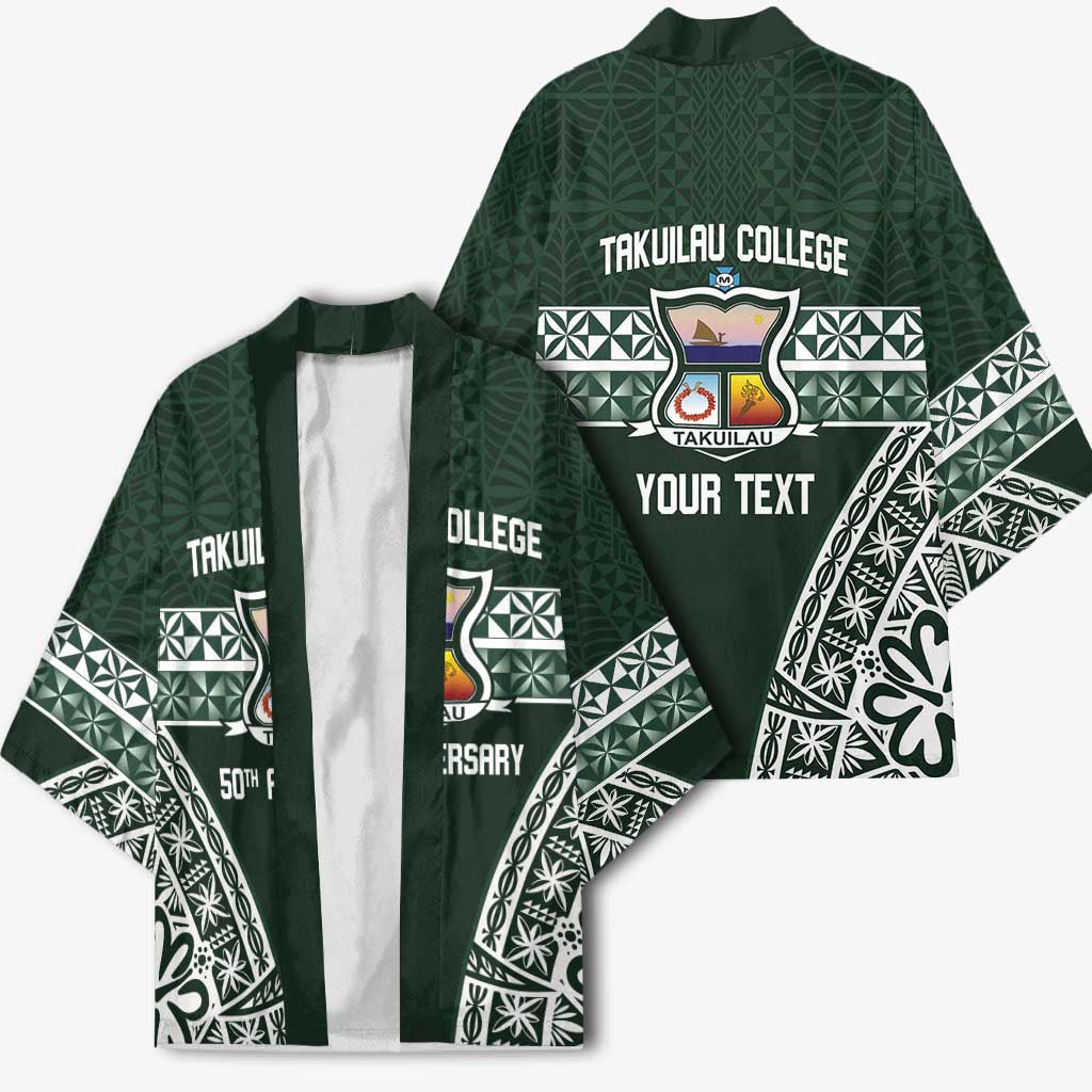 Personalised Tonga Takuilau College Kimono 50th Anniversary Ngatu Kupesi - Polynesian Pride