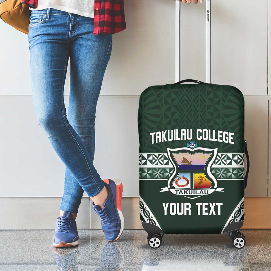 Personalised Tonga Takuilau College Luggage Cover 50th Anniversary Ngatu Kupesi - Polynesian Pride