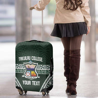 Personalised Tonga Takuilau College Luggage Cover 50th Anniversary Ngatu Kupesi - Polynesian Pride