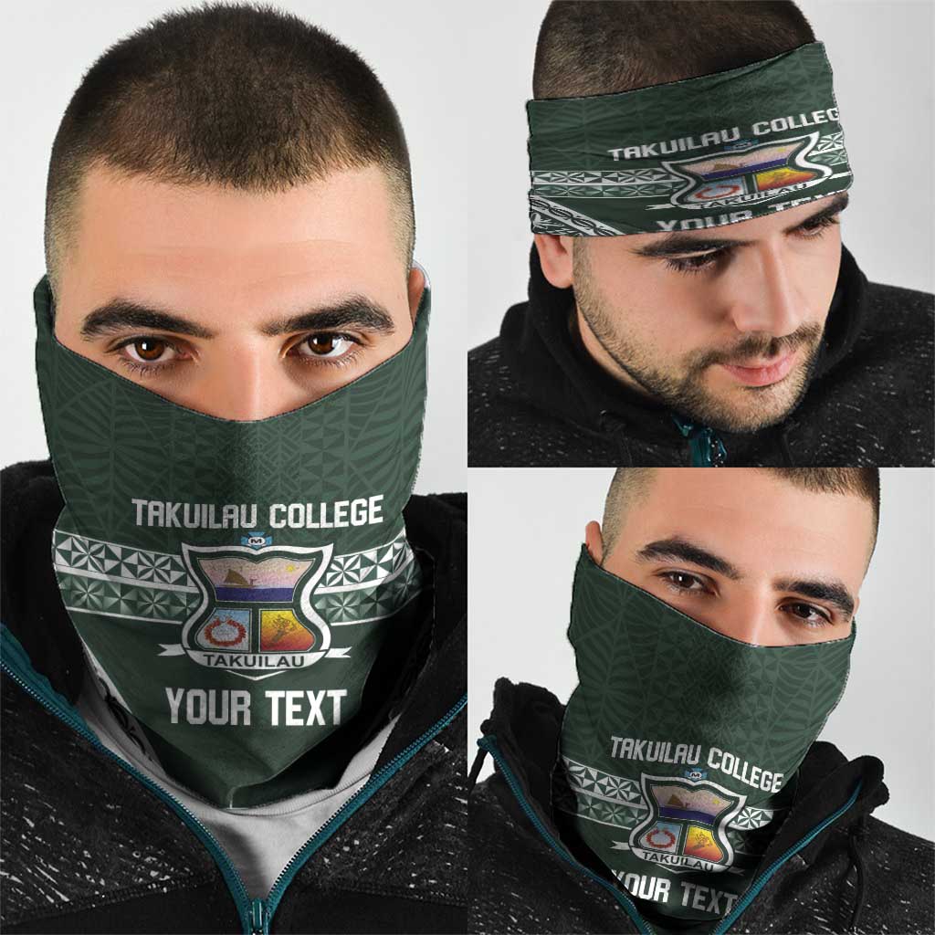 Personalised Tonga Takuilau College Neck Gaiter 50th Anniversary Ngatu Kupesi - Polynesian Pride