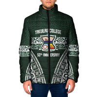 Personalised Tonga Takuilau College Padded Jacket 50th Anniversary Ngatu Kupesi - Polynesian Pride