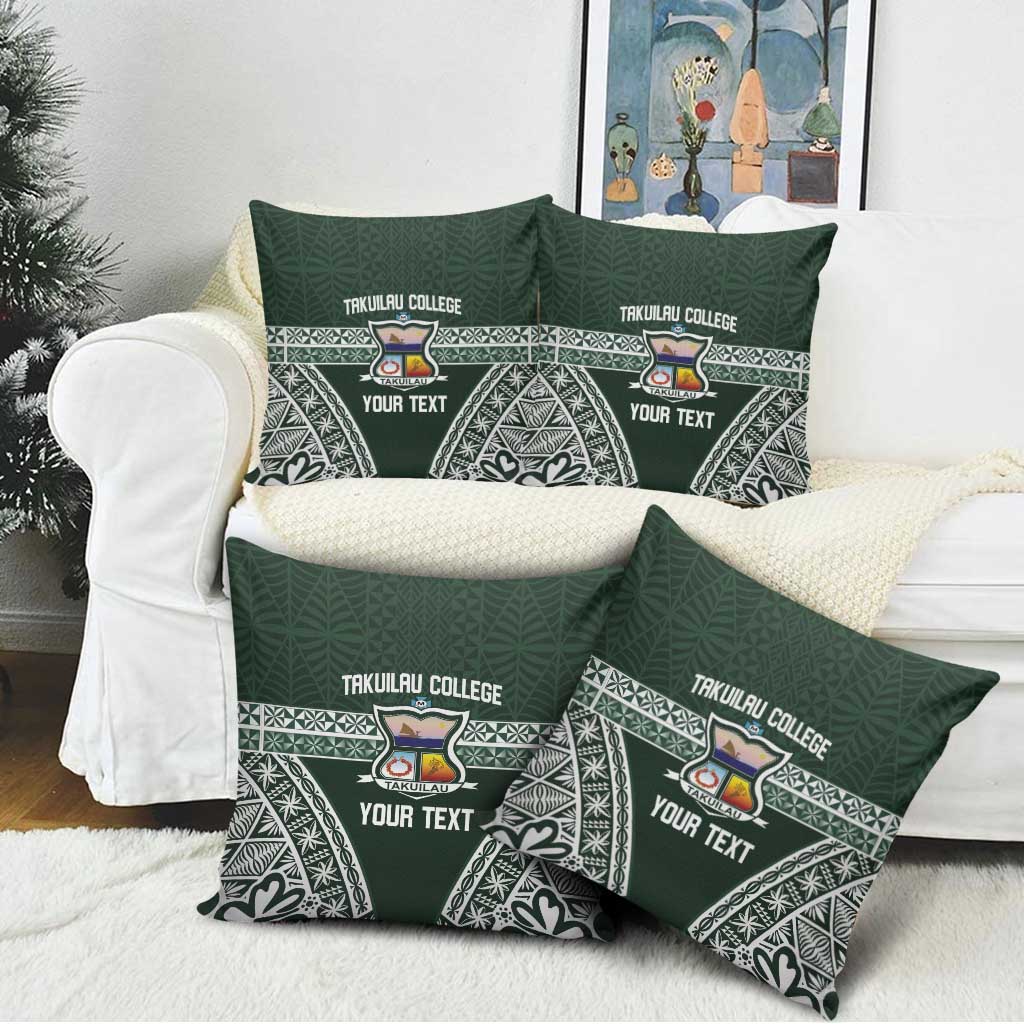 Personalised Tonga Takuilau College Pillow Cover 50th Anniversary Ngatu Kupesi - Polynesian Pride
