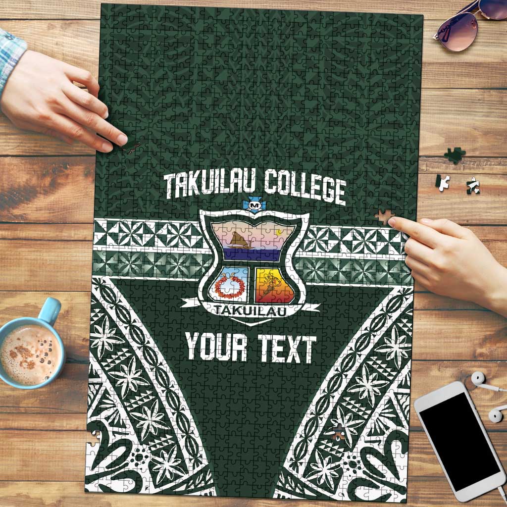 Personalised Tonga Takuilau College Puzzle 50th Anniversary Ngatu Kupesi - Polynesian Pride